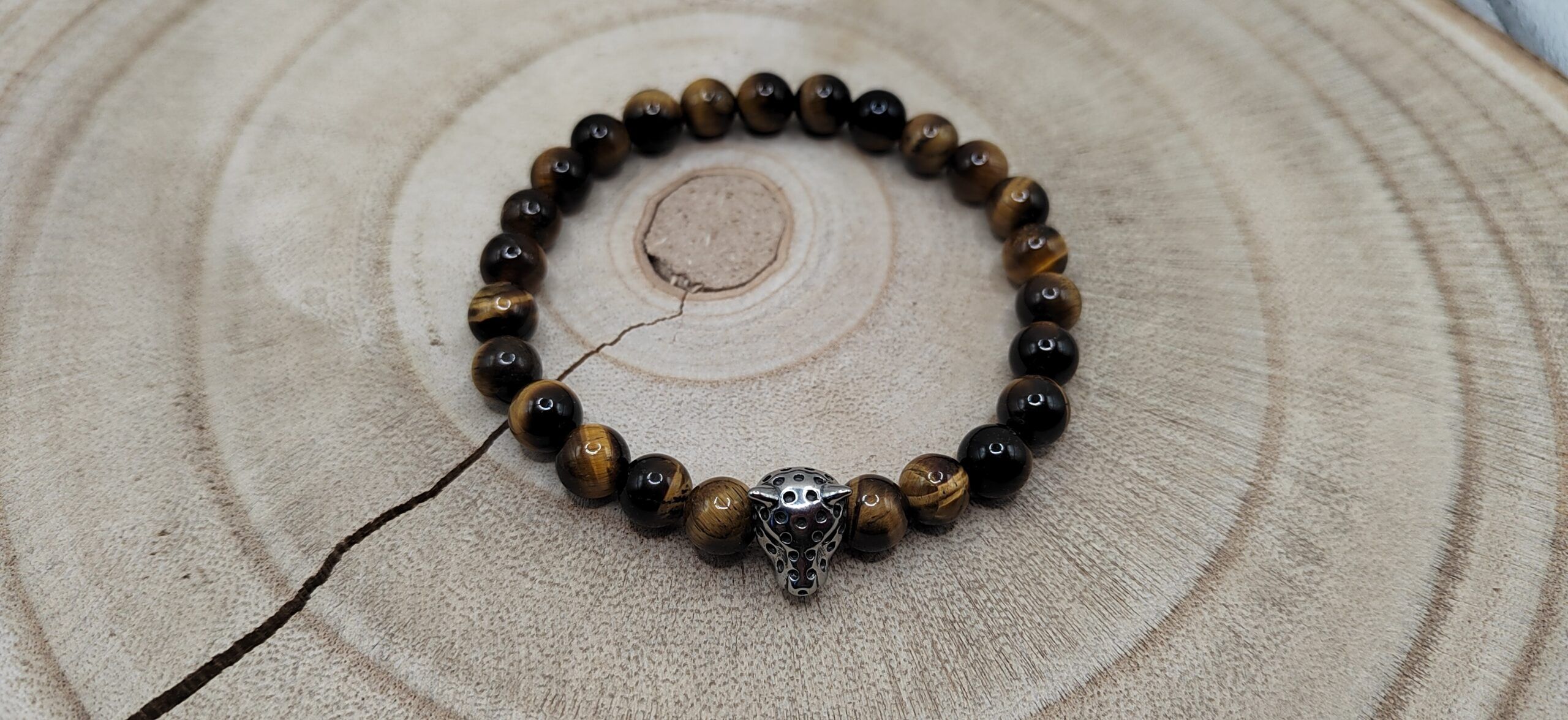 bracelet "protection" tête de tigre