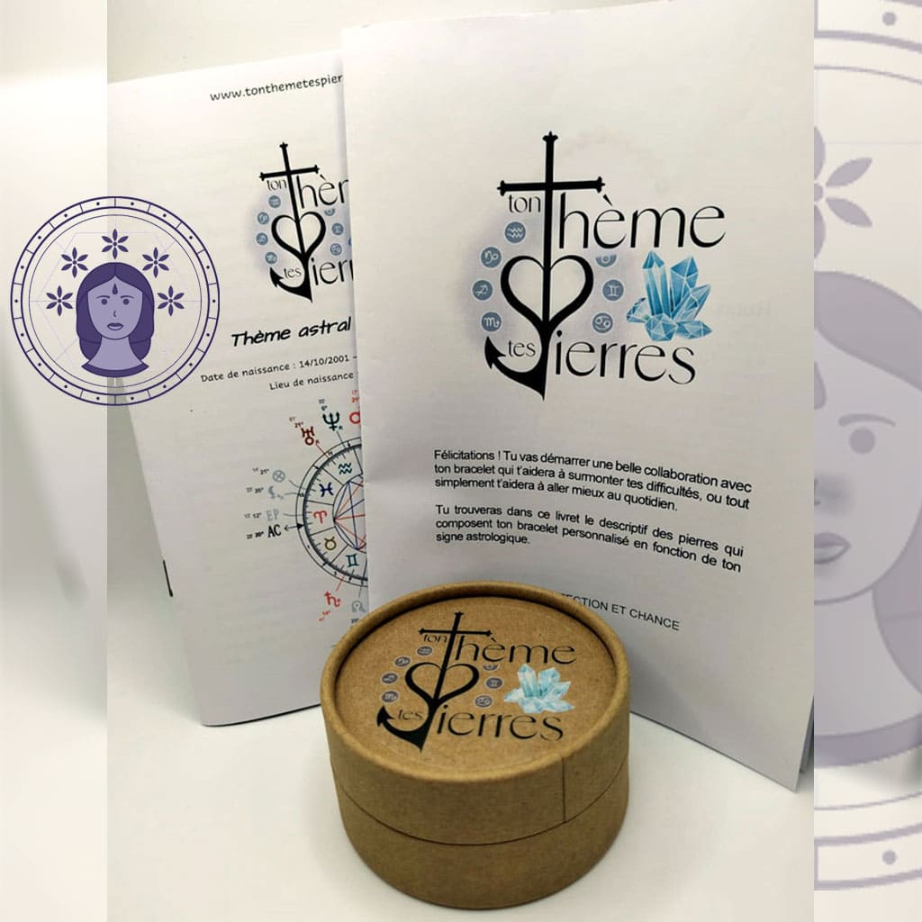 Pack "thème astral + bracelet Personnalisé" pour la Vierge